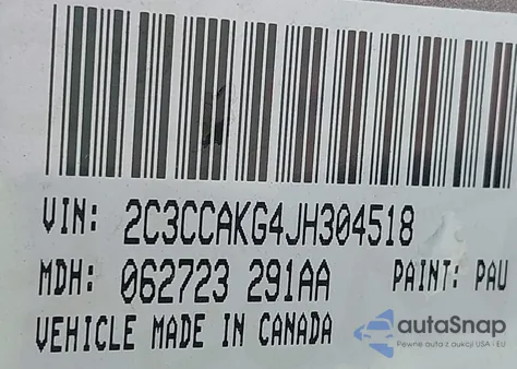 2018 Chrysler 300 Limited Awd из США, поврежденный, VIN 2C3CCAKG4JH304518